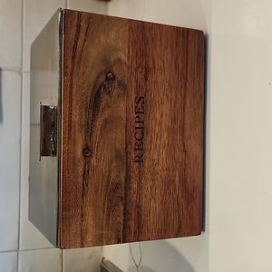 Hearth & Hand with Magnolia wooden recipes card holder